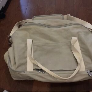 Elegant Cream Duffel Bag for Men